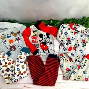 3 Boys Pajama Sets- 4T